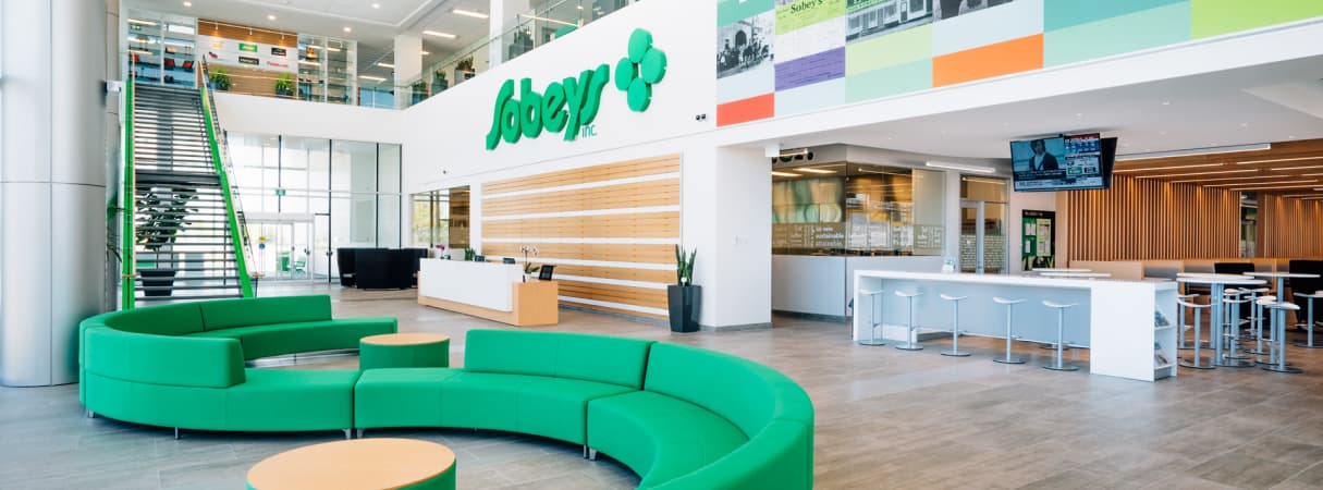 An inside view of Sobeys Inc. office.