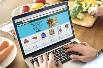 Voila.ca is a website where customers may order groceries.
