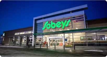 Front view of sobeys store